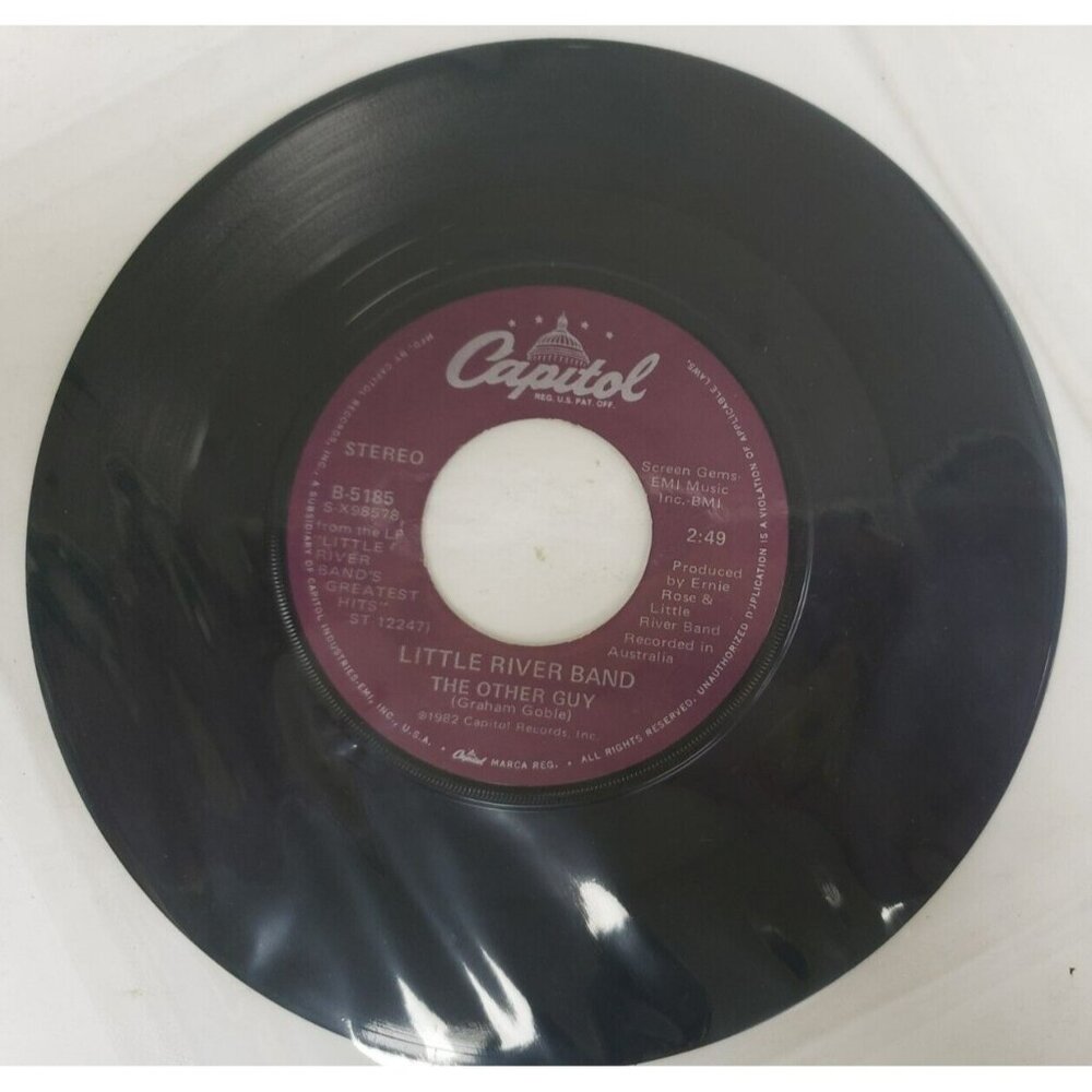 Record 45 RPM Vinyl  Little River Band- No More Tears/The Other Guy VINTAGE 1982